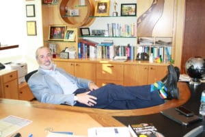 Ric Edelman has quite an interesting sock collection, as evidenced below.