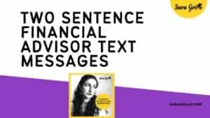 This blog provides examples of financial advisor text messages.