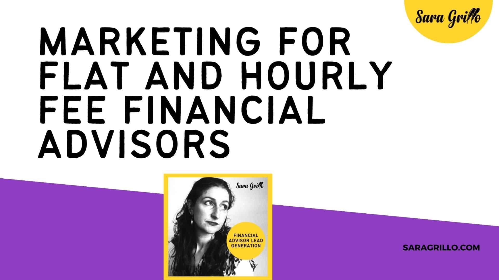 This is a resource page to support marketing for flat and hourly fee financial advisors.