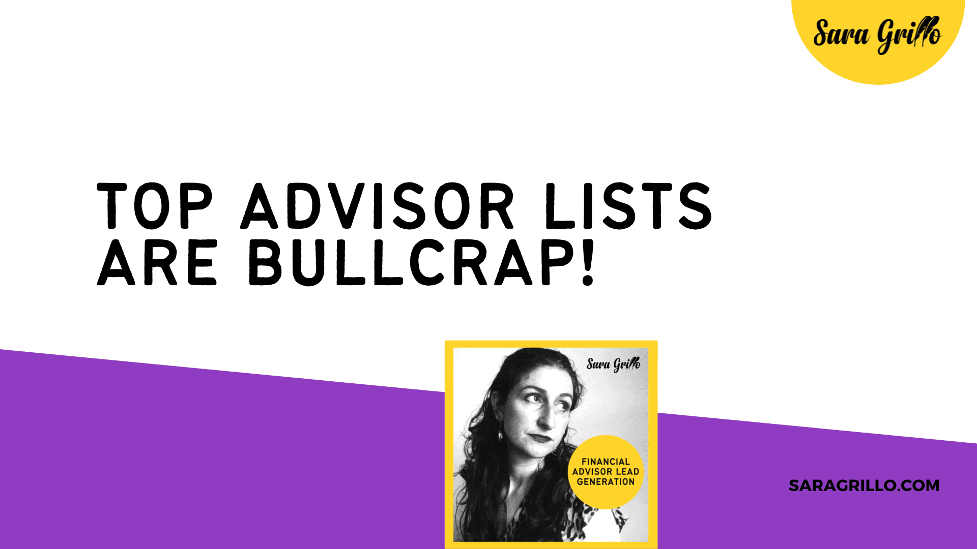 Top financial advisor lists and rankings are bullcrap! Abolish them!