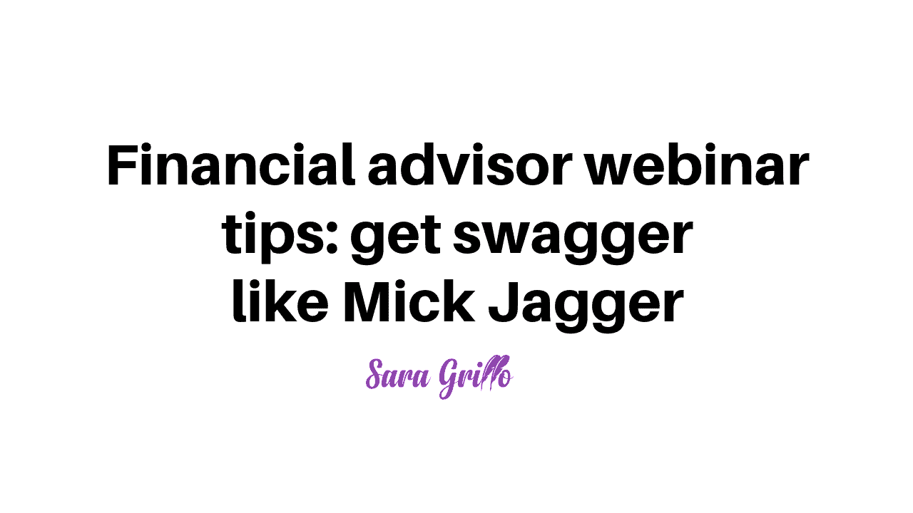 In this blog I'm going to provide you with financial advisor webinar tips so you can rock the show and avoid boring your prospects to death!