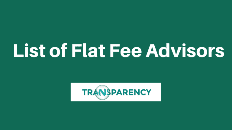 Here is a list of flat fee financial advisors.